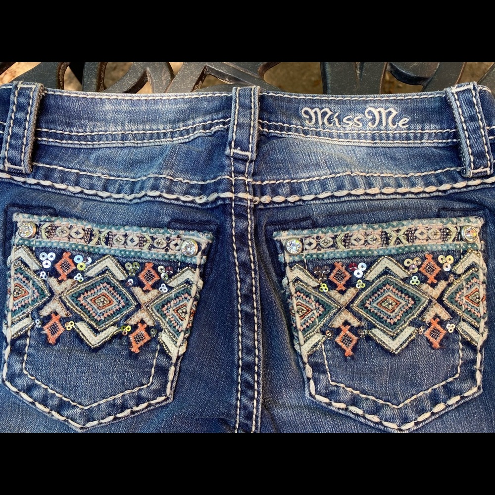 Miss Me Size 12 Girls Bermuda Jean Shorts NWT